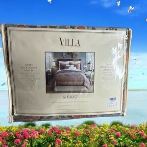 Noble Excellence Villa Shiraz Queen/ Full Duvet Set 90”x96” Duvet & 2 Standard